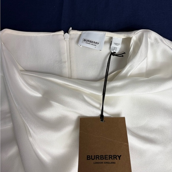 Burberry Cream Draped Front Blouse - Picture 7 of 8